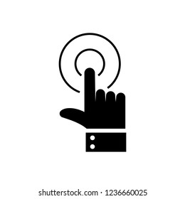 Clicking hand vector icon