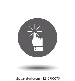 Clicking hand vector icon