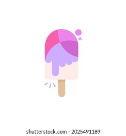 Clicking ice cream playful logo design