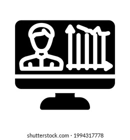 client activity analysis kyc glyph icon vector. client activity analysis kyc sign. isolated contour symbol black illustration