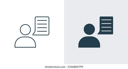 Client Application icon. Hr policies icon outline vector illustration