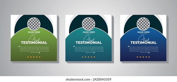 Client approval social media post web banner design