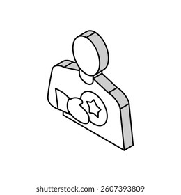 client bonus isometric icon vector. client bonus sign. isolated symbol illustration