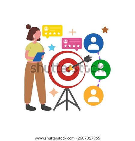 Client Centric Service Approach Vector Illustration