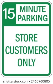 Client and customer parking sign