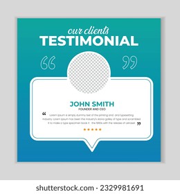 Client feedback social media post banner template. Customer feedback testimonial social media post
web banner template. client testimonials social media post banner design. 