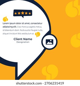 Plantilla de publicaciones en redes sociales de Comentarios de clientes. Cliente Comentarios testimonial redes sociales post Web Anuncio Paquete diseño.