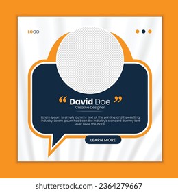 client feedback testimonial social media post