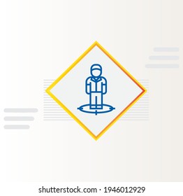 client focus approach icon isolated background