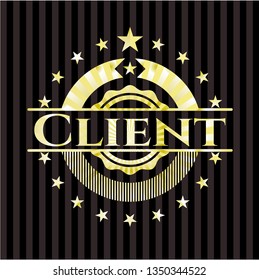 Client gold badge or emblem