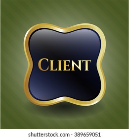 Emblema de oro del cliente