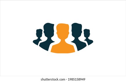 Client Group icon  Logo design illustration vector template symbol
