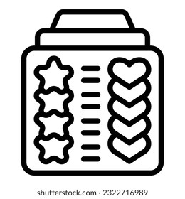 Client health icon outline vector. Online help. Media positive