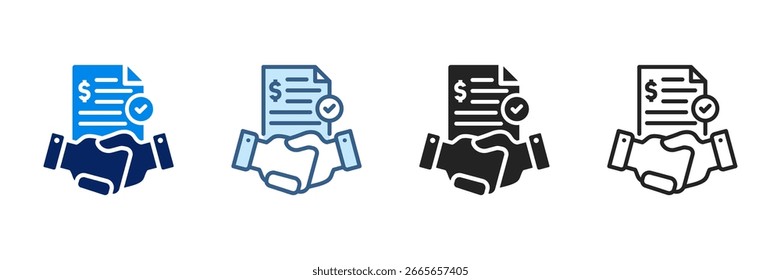 Client Icon Set Multiple Style Vector Illustration