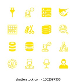 client icons set with customer, agreement and realtor vector set