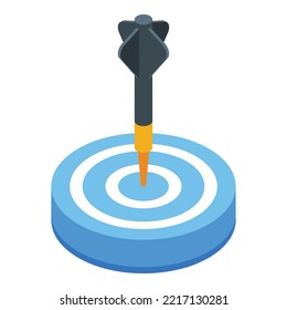 Client know target icon isometric vector. Customer document. Process bank