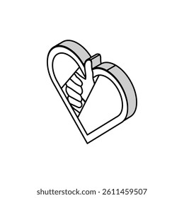 client like testimonial isometric icon vector. client like testimonial sign. isolated symbol illustration