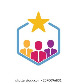 client loyalty or customer satisfaction icon. concept of positive testimonial for great effective business. flat style trend modern membership logotype graphic