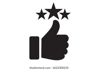 client loyalty or customer satisfaction icon. concept of positive testimonial for great effective business.  