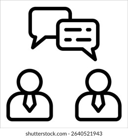 Client Meeting Icon Element For Design