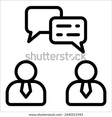 Client Meeting Icon Element For Design
