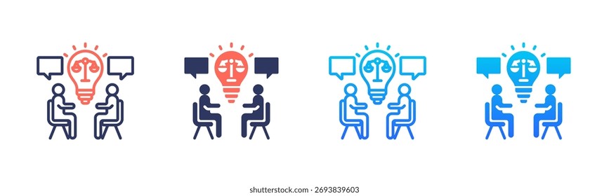 Pacote De Ícones De Reunião De Cliente Em Vários Estilos