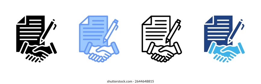 Client Proposal icon sheet multiple style collection