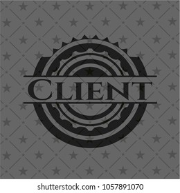 Client realistic black emblem