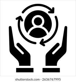 Client Retention Icon Element For Design