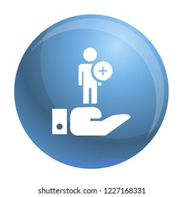 Client retention icon. Simple illustration of client retention vector icon for web design isolated on white background