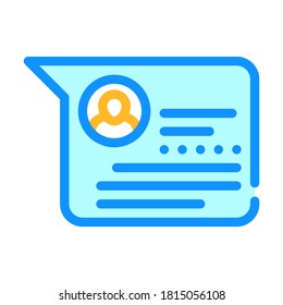 vector de icono de color de revisión de cliente. signo de revisión de cliente. ilustración de símbolo aislado