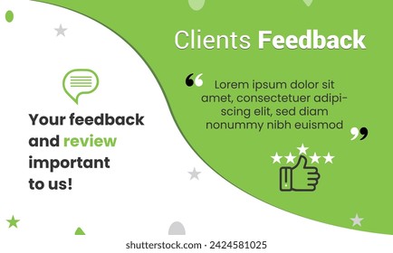 Kundenbewertung oder Kundenbewertung Testimonial Social Media Post Design Service Feedback Konzept