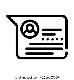 client review line icon vector. client review sign. isolated contour symbol black illustration
