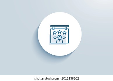 Client Satisfaction Rating Icon Vector Design