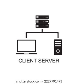 client server icon , technology icon