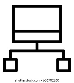Client Server Vector Icon