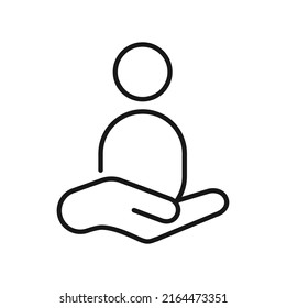 Icono de línea de servicio cliente, icono de contorno de trazo editable de servicio cliente, símbolo de vector de alta calidad para aplicación móvil.