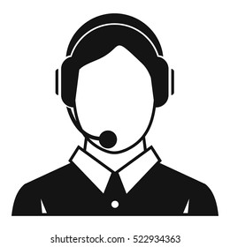Client services and communication, phone assistance icon. Simple illustration of client services and communication, phone assistance vector icon for web
