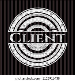Client silver emblem or badge