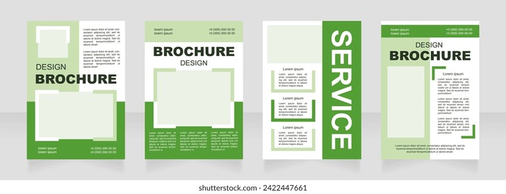 Client support service blank brochure layout design. Report info. Vertical poster template set with empty copy space for text. Premade corporate reports collection. Editable flyer paper pages