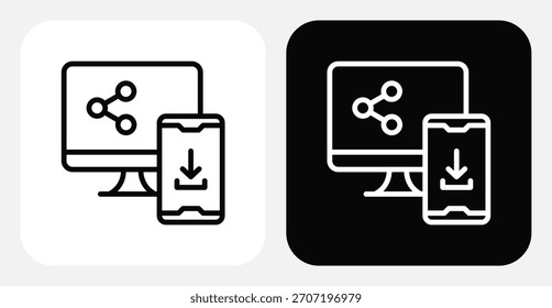 Client Tagging Dual Monochrome Icon Set