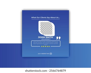 client testimonial design  cover template
