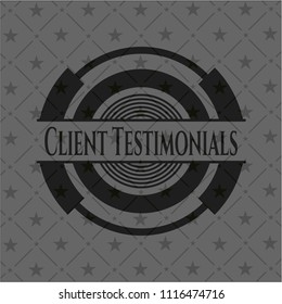 Client Testimonials black badge