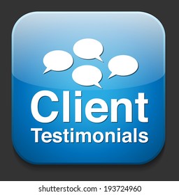 Client testimonials button