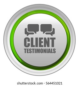 client testimonials button