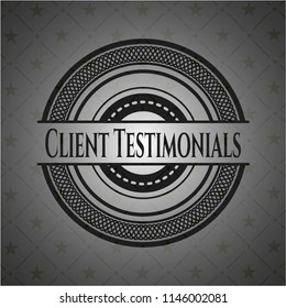 Client Testimonials dark badge