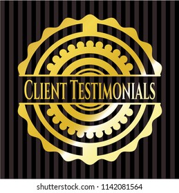 Client Testimonials golden badge