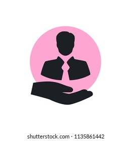 client vector icon