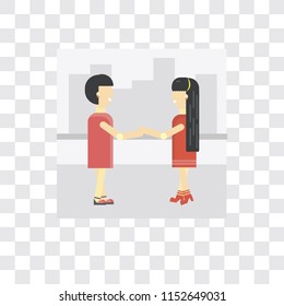 Client vector icon isolated on transparent background, Client logo concept