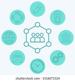 Client vector icon sign symbol